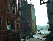 A loudspeaker in the Legal District.