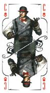 A Bottle Street thug represented on a tarot card of the Special Edition Tarot Deck.