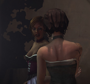 Two courtesans have a conversation.