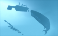 A whale and whaling trawler in the Void.