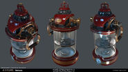 Render of the Dishonored 2 whale oil tank.