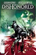 Comic2, cover A.jpg (117 KB) Corvo on the cover of the second Dishonored comic.