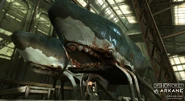 KoD whale.jpg (406 KB) Unfinished and finished versions of the whale in Rothwild Slaughterhouse.