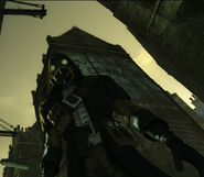 A Whaler stands over Corvo.