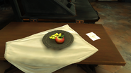 Captain Blossom's note to the kitchen staff.
