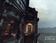 An exterior shot the upper level.