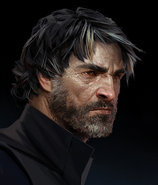 Portrait of Corvo in Dishonored 2.