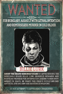 Billie's wanted poster if she was detected and killed many people.