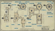 An annotated map of the Clockwork Mansion.