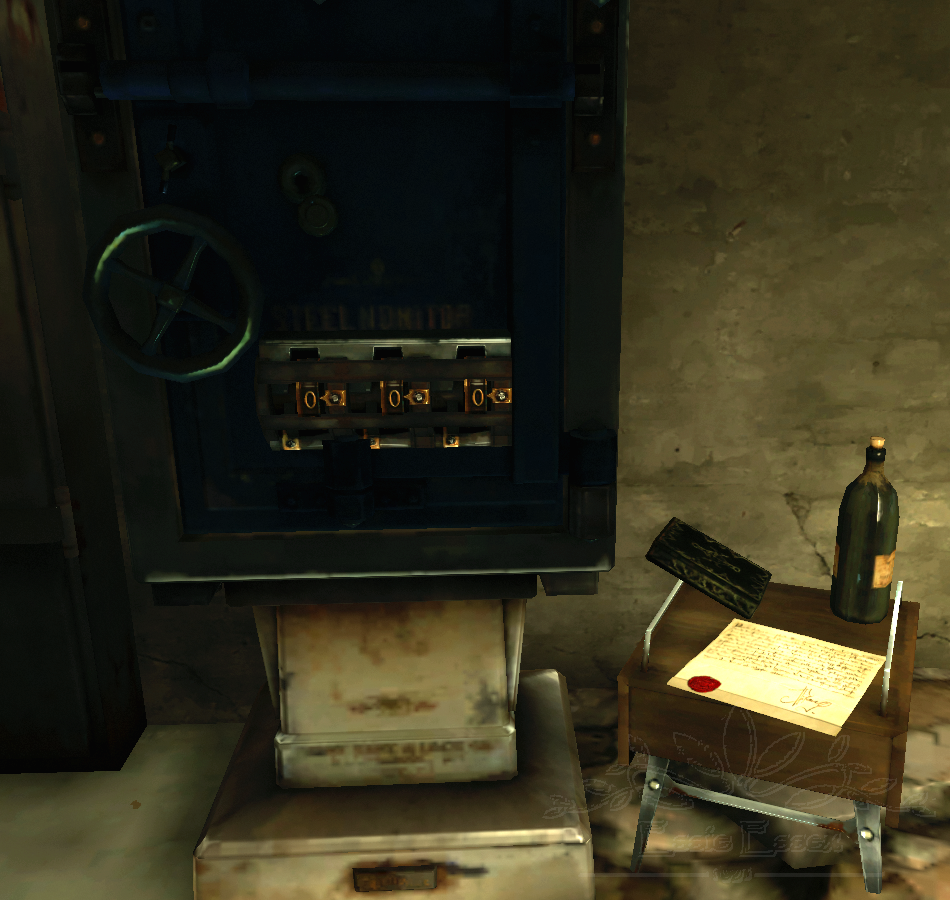 Pilfered Safe Combination, Dishonored Wiki