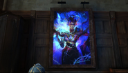 Delilah's self-portrait hangs on the wall in Timsh's quarters.