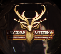 BrozenarTaxidermySign