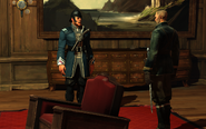 Captain Blossom talks to one of his men.