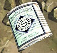 A tin of Pratchett Jellied Eels.