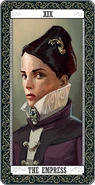 Jessamine's tarot card in the Dishonored: Game of the Year Edition Tarot Deck.