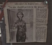 A newspaper article about Dr. Hypatia.