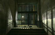 The inside of Corvo's cell.