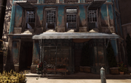 Rey's apartment above a florist.