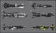 Concept art for the howling bolt.