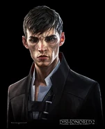 Concept art for the Outsider in Dishonored 2.