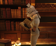 Lady Boyle reads a book.