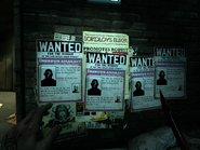 Wanted posters for an "Unknown Assailant" in the Flooded District.