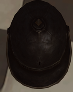 The Officer's helmet, as seen from the top.