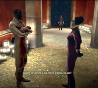 Party guests, discussing the Boyle sisters' game.