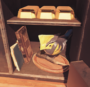 Bertie the Bird.png (2.8 MB) Galvani's safe in Dolores Michaels Deposit & Loan Bank, with the stuffed Bertie inside.