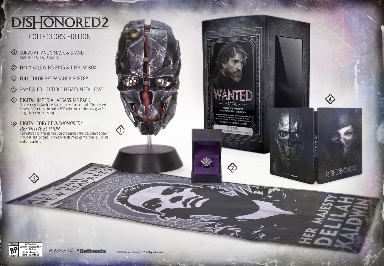 что в imperial assassin dishonored 2. Dishonored 2 Collector%27s Edition. что в imperial assassin dishonored 2 фото. что в imperial assassin dishonored 2-Dishonored 2 Collector%27s Edition. картинка что в imperial assassin dishonored 2. картинка Dishonored 2 Collector%27s Edition.