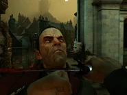 Corvo slits Daud's throat.