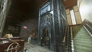 The basement floor elevator.