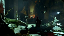 The interrogation room after its brush with the supernatural.