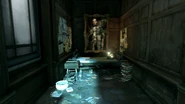 Bunting's bedroom with a Sokolov painting of Daud.