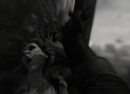 Naria being killed by Daud.