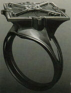 Signet ring viewed from the side in The Art of Dishonored 2.