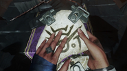 Emily holds a rune in the Dishonored 2 gameplay trailer.