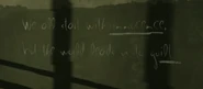 Graffiti in cell B5 (Corvo's cell) of Coldridge Prison.