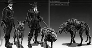 Early wolfhound and Overseer design.