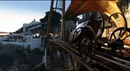 A Carriage in Karnaca, with the Grand Palace in the background.