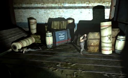 A weeper in the storage area.