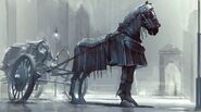 Horse-drawn coach concept art.