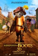Paddington in Boots Poster