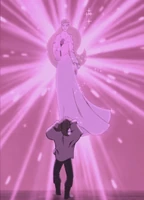 The Enchantress showing her true form to the prince