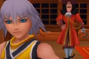 Captain Hook and Riku In Kingdom Hearts