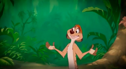 Timon in Timon and Pumbaa's Wild About Safety.