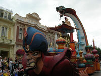 Jafar as a float in a Disneyland Paris parade
