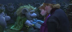 Anna and Kristoff's meeting with Pabbie.
