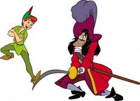 Captain Hook with Peter Pan