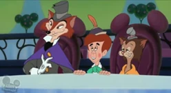 Foulfellow with Lampwick and Gideon in House of Mouse
